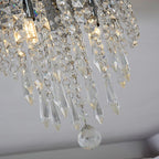 Luxe Metal Chandelier — 10.4" - View 9