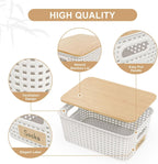 Beige Storage Bin — 10x7 - View 3
