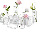 Modern Orange Vase — Set of 6 — Transparent