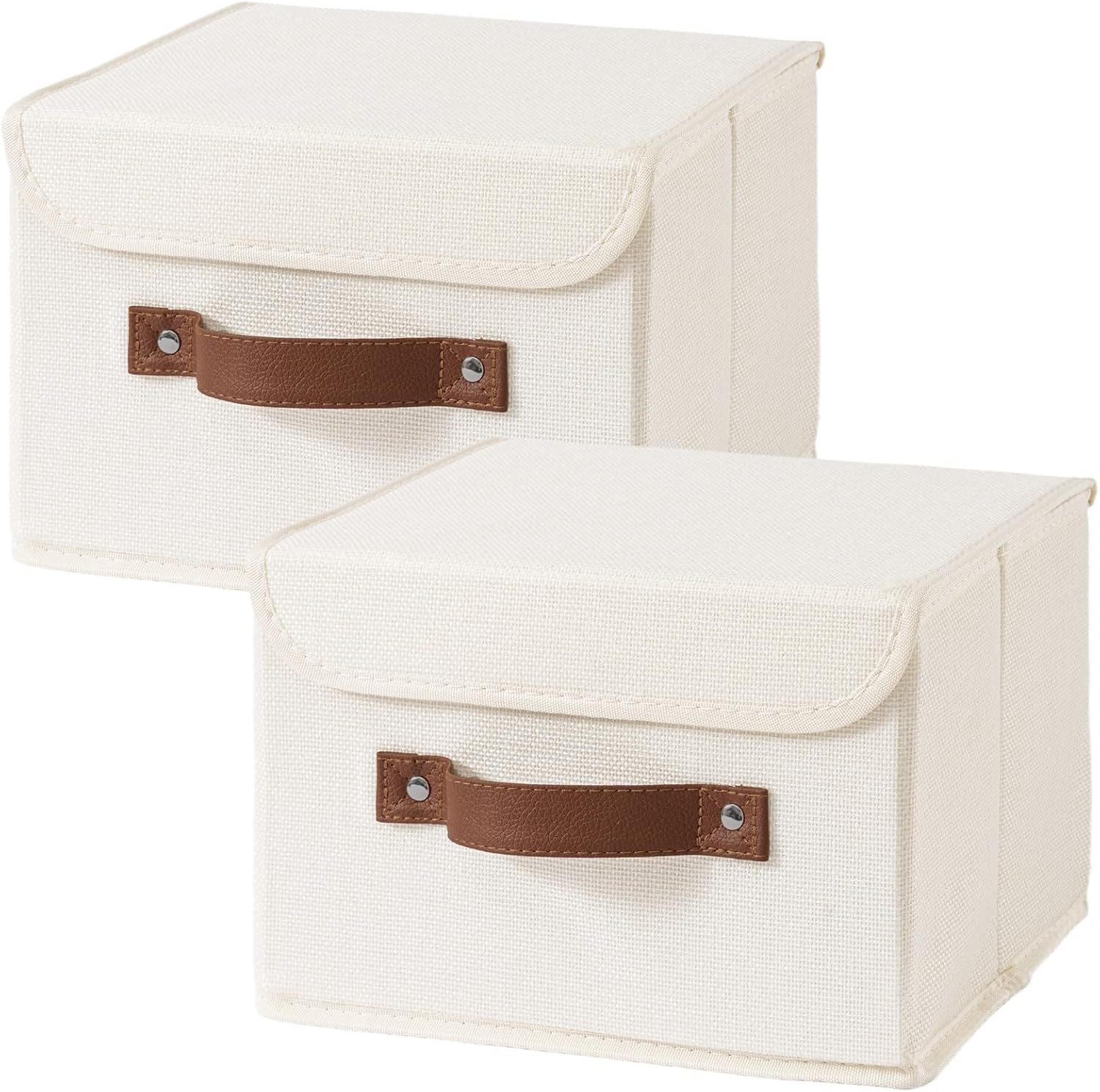 Linen Beige Storage Bin — Set of 1 — Small(set of 2)