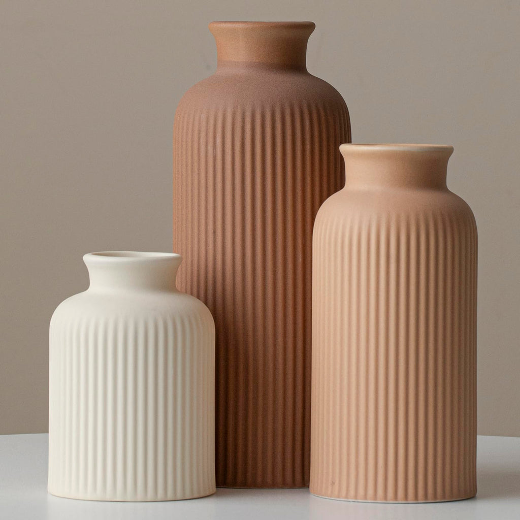 Modern Beige Decorative Vase