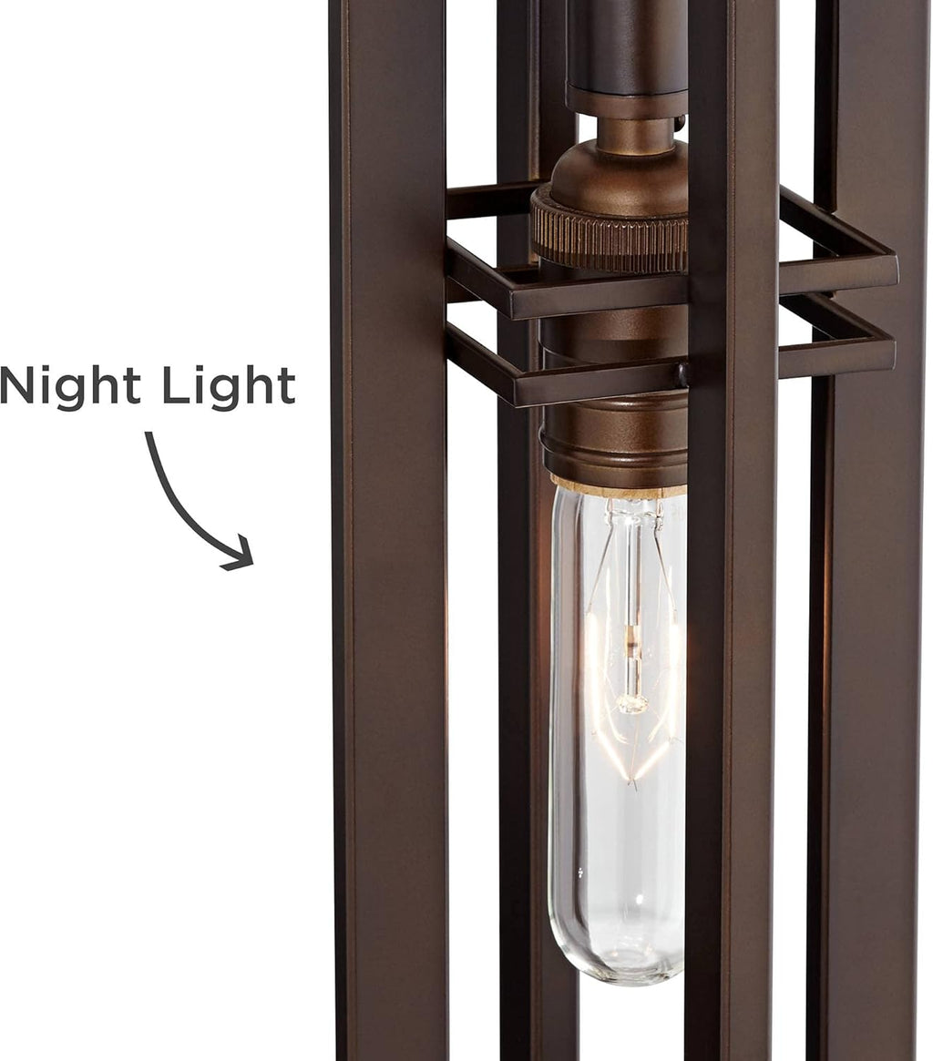 Mid-Century Brown Table Lamp — 28" - View 5