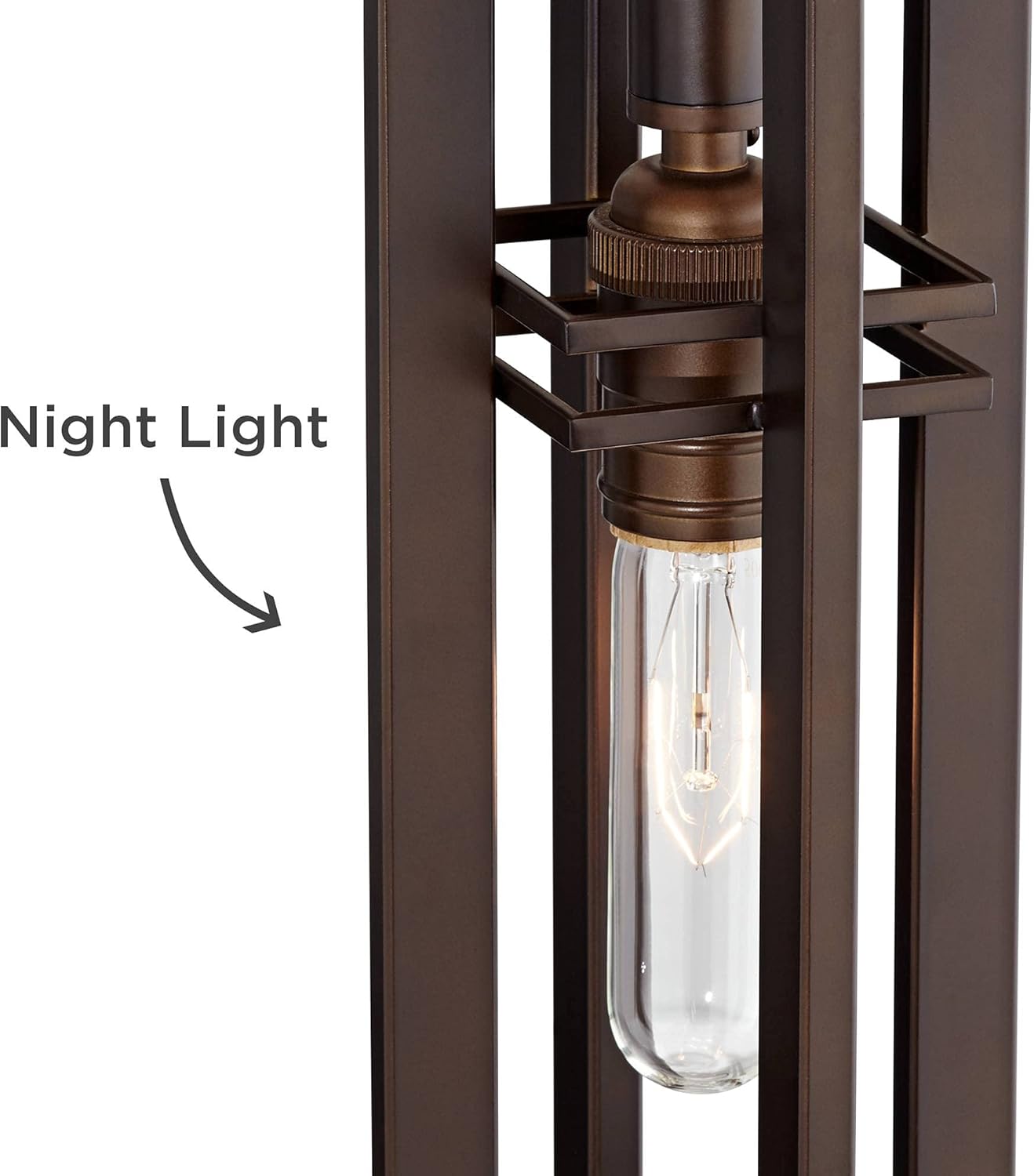 Mid-Century Brown Table Lamp — 28" - View 5