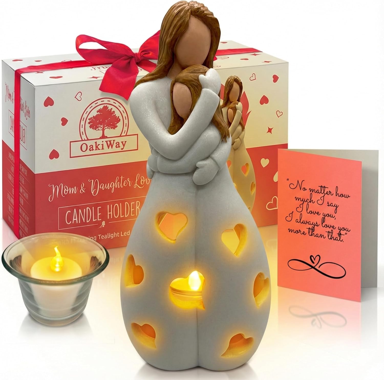 Brown Candle — Mom & Gaughter (Light Brown)