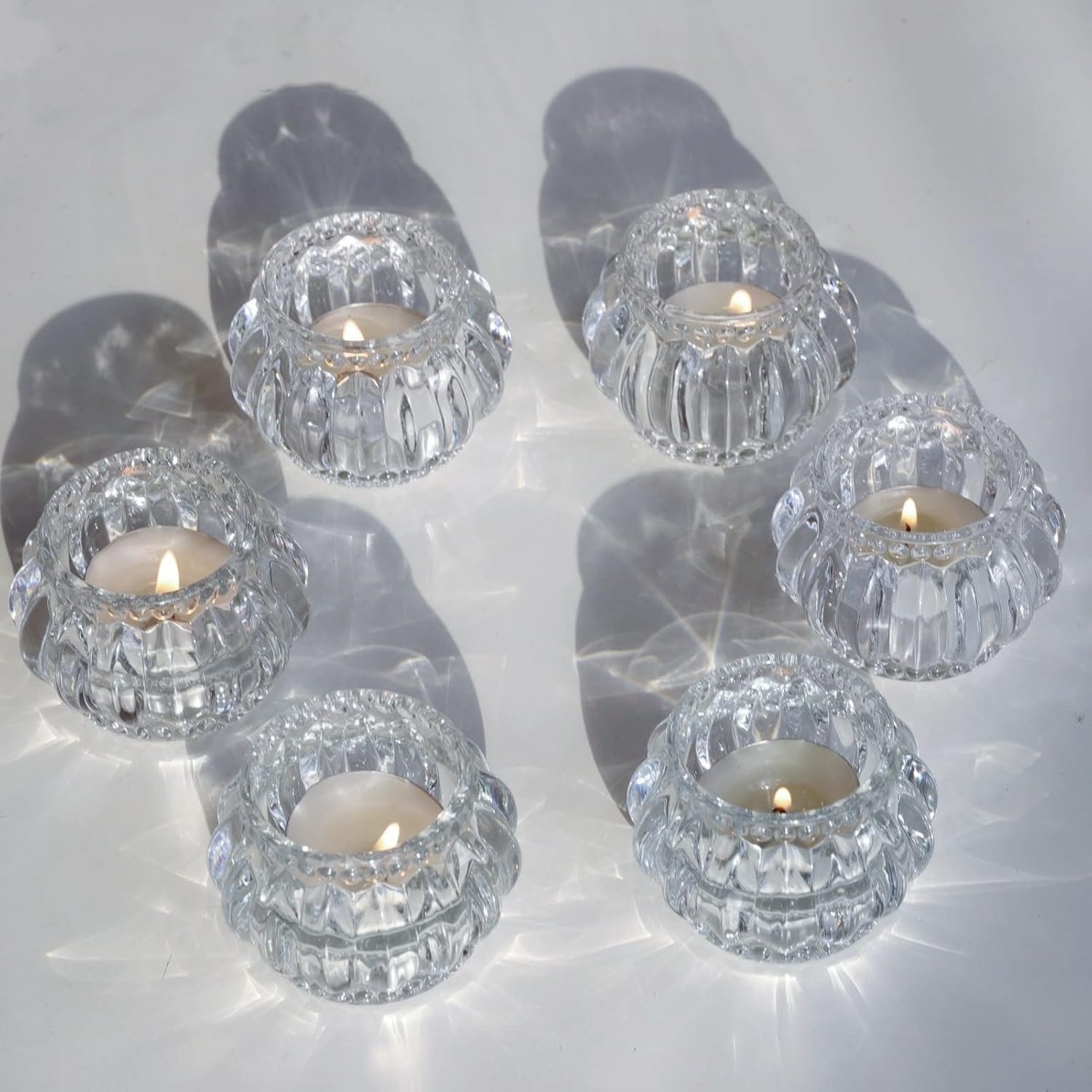 Luxe Gold Candle — Set of 6 — Clear