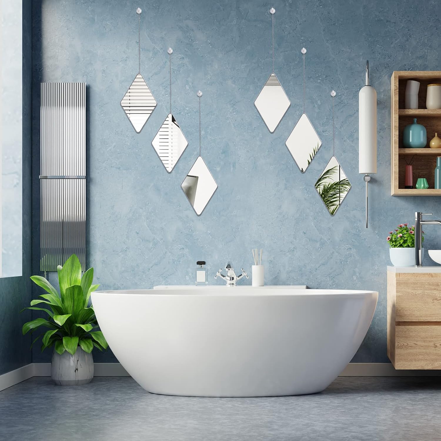 Farmhouse Glass Wall Mirror — 7" - View 5