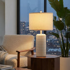 Dimmable Modern Beige Bedside Lamp — 23" - View 4