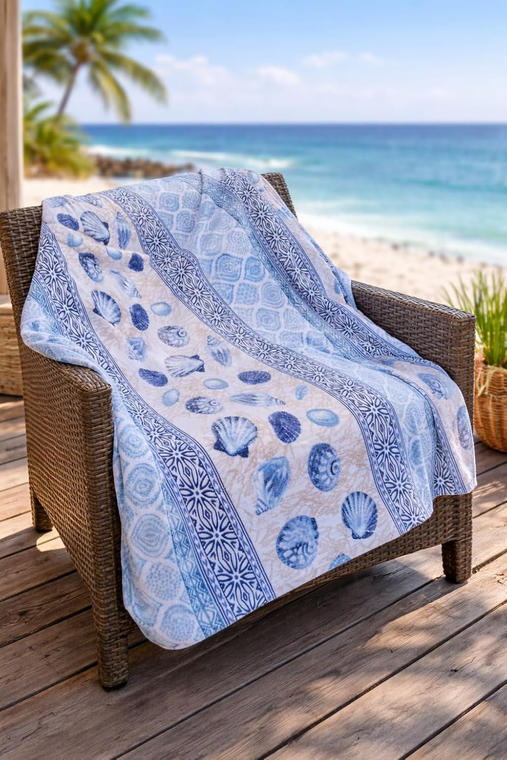 Velvet Luxe Fabric Throw Pillow — Bahama