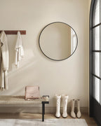 Black Round Mirror — 24" - View 7