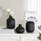 Boho Black Decorative Vase — Set of 3 - View 4