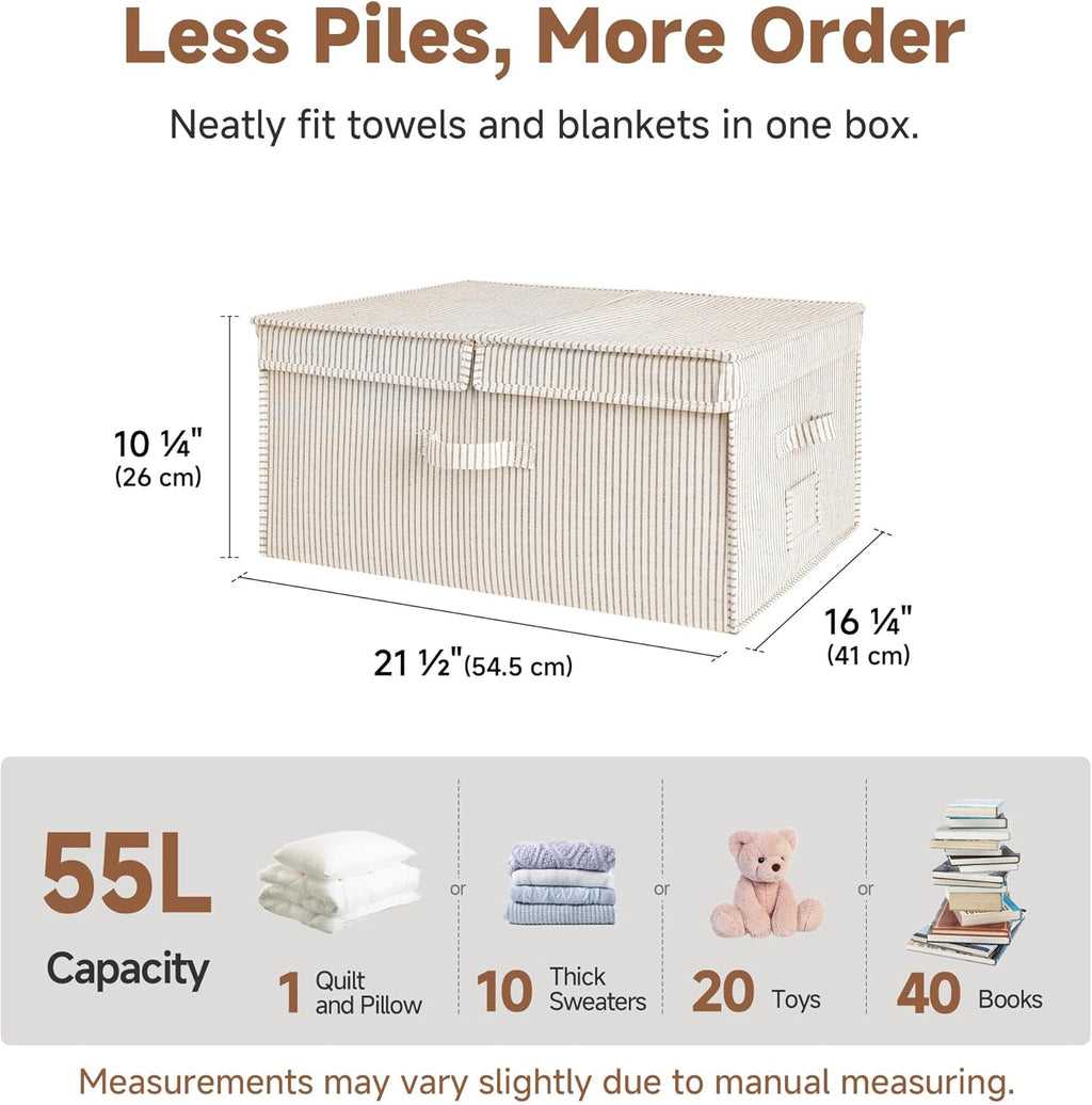 Beige Storage Bin - View 2