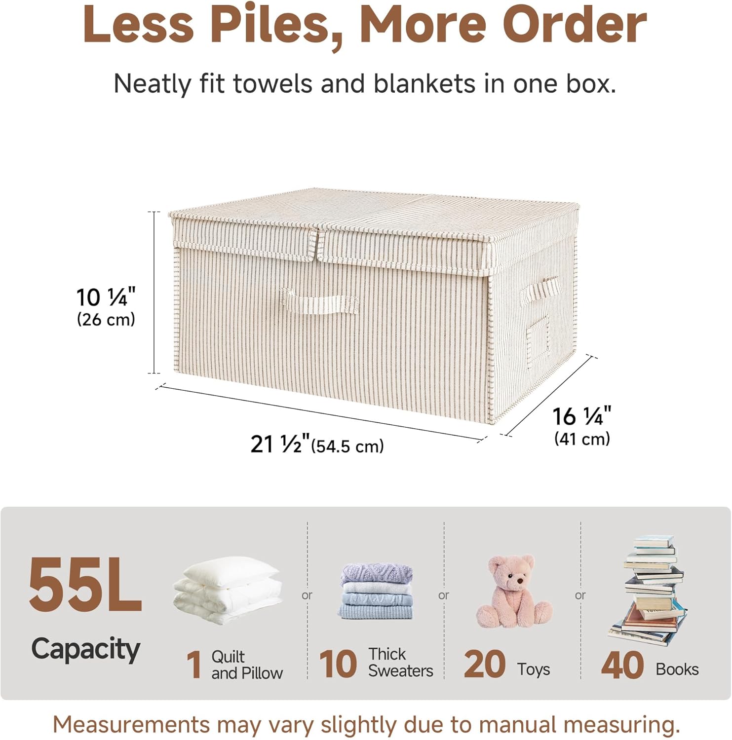 Beige Storage Bin - View 2