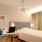 Modern Metal Chandelier — 6-Light - View 8