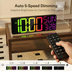 RGB Black Wall Clock — 18" - View 9
