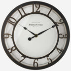 Vintage Farmhouse Gold Wall Clock — 10" — Oil Rubbed Bronze