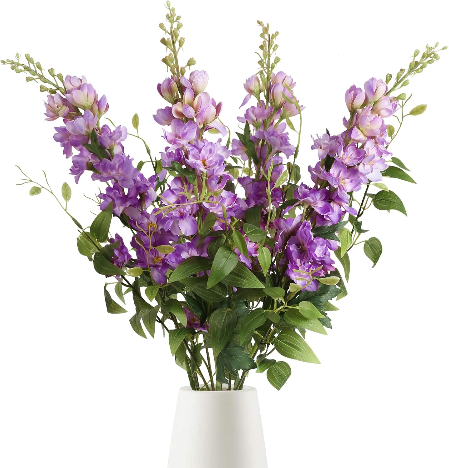 Beige Artificial Flowers — 29.5" — Purple