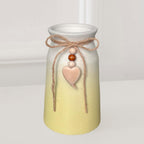 Boho Black Flower Vase — Yellow