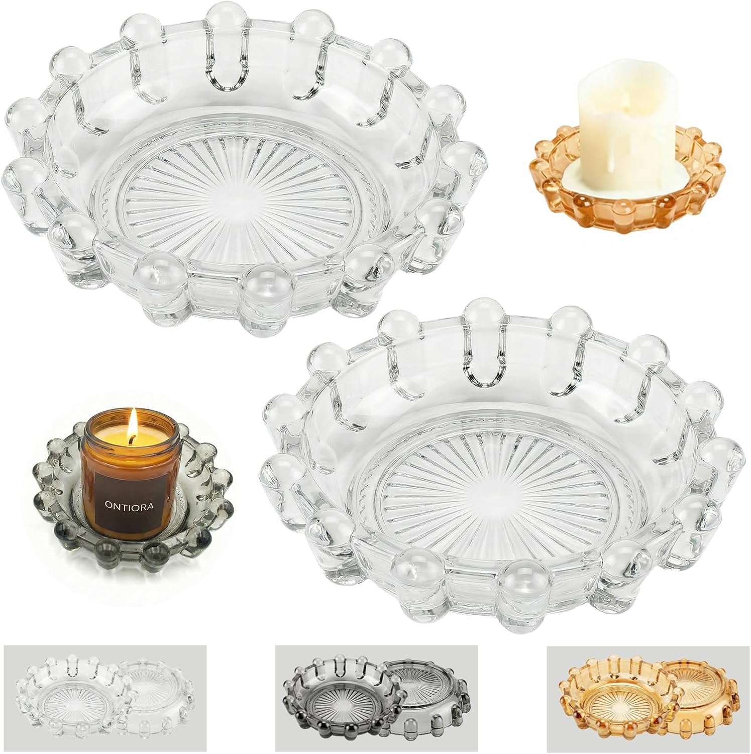 Luxe Gold Candle — Clear