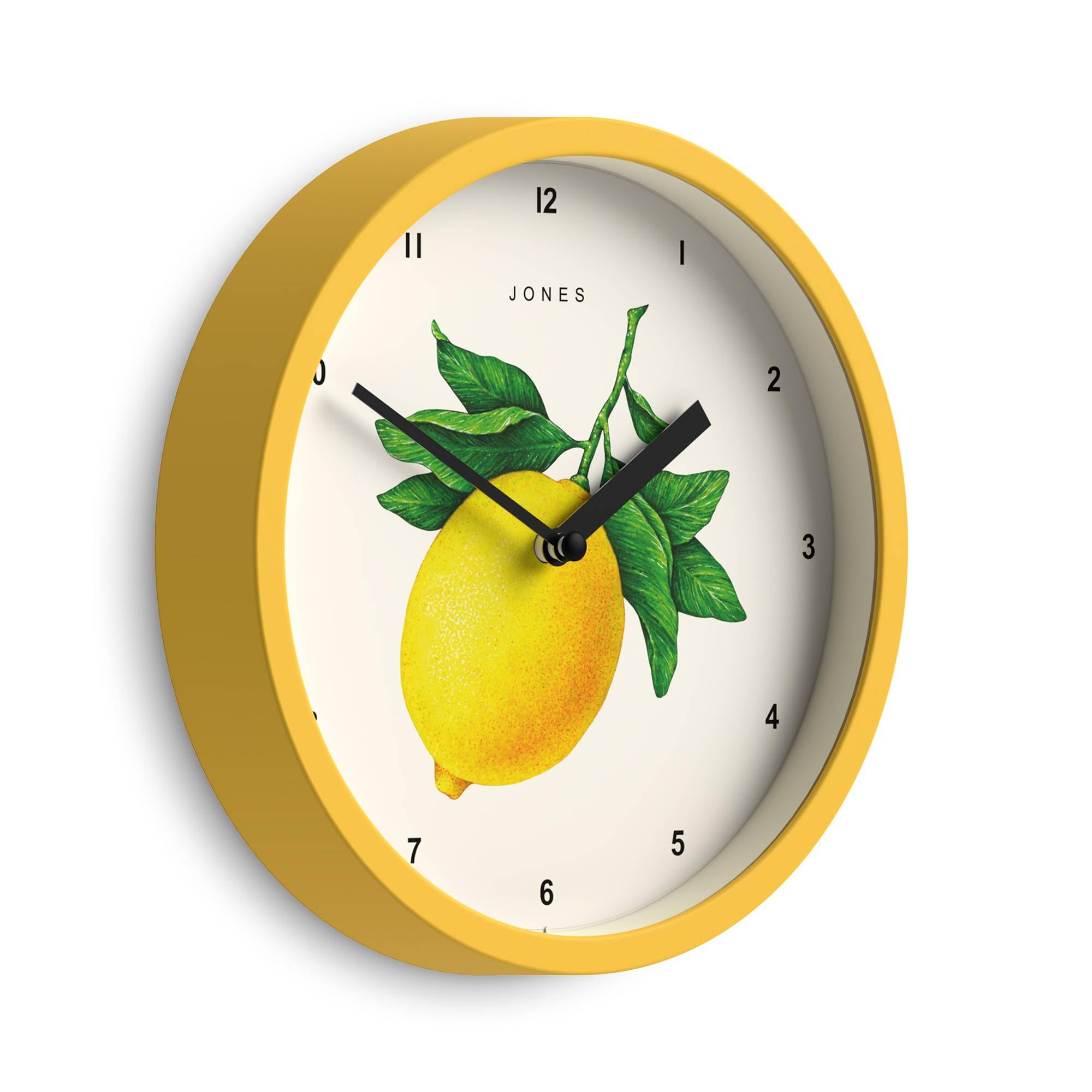 Round Beige Wall Clock — 8"