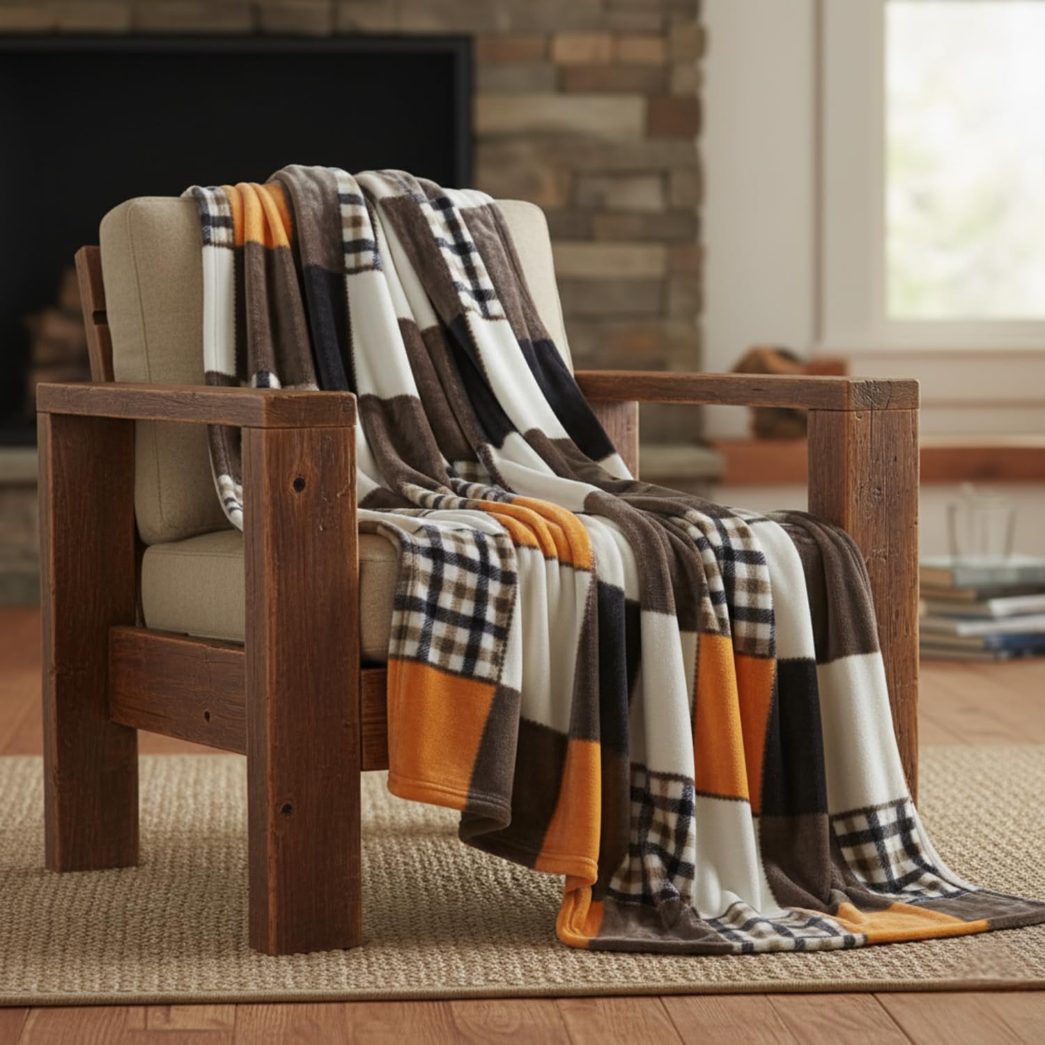 Farmhouse Black Throw Pillow — 50x60 — 63x87