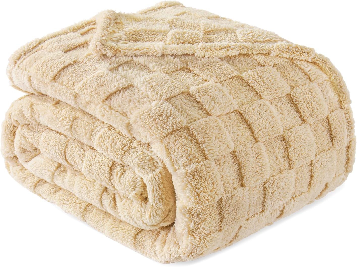 Black Throw Pillow — 50" — Camel