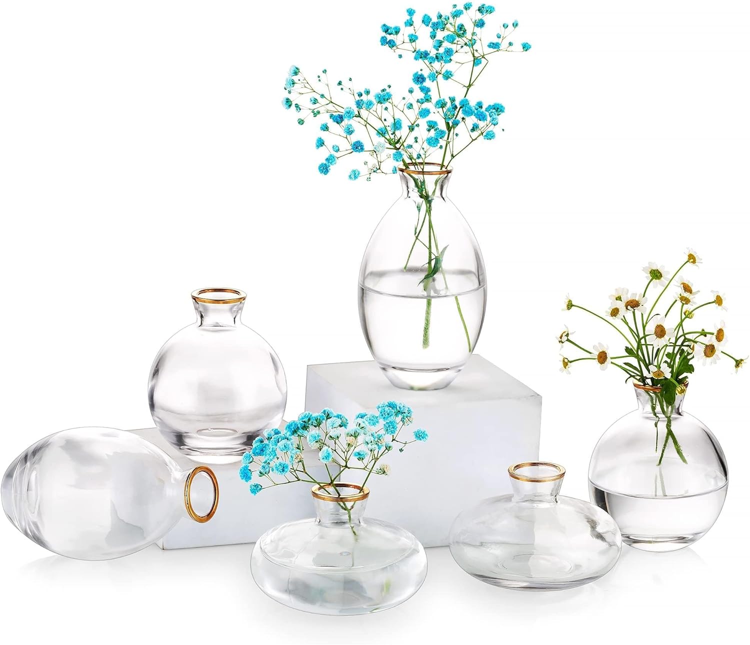 Vintage Modern Gold Vase — 2 Sets