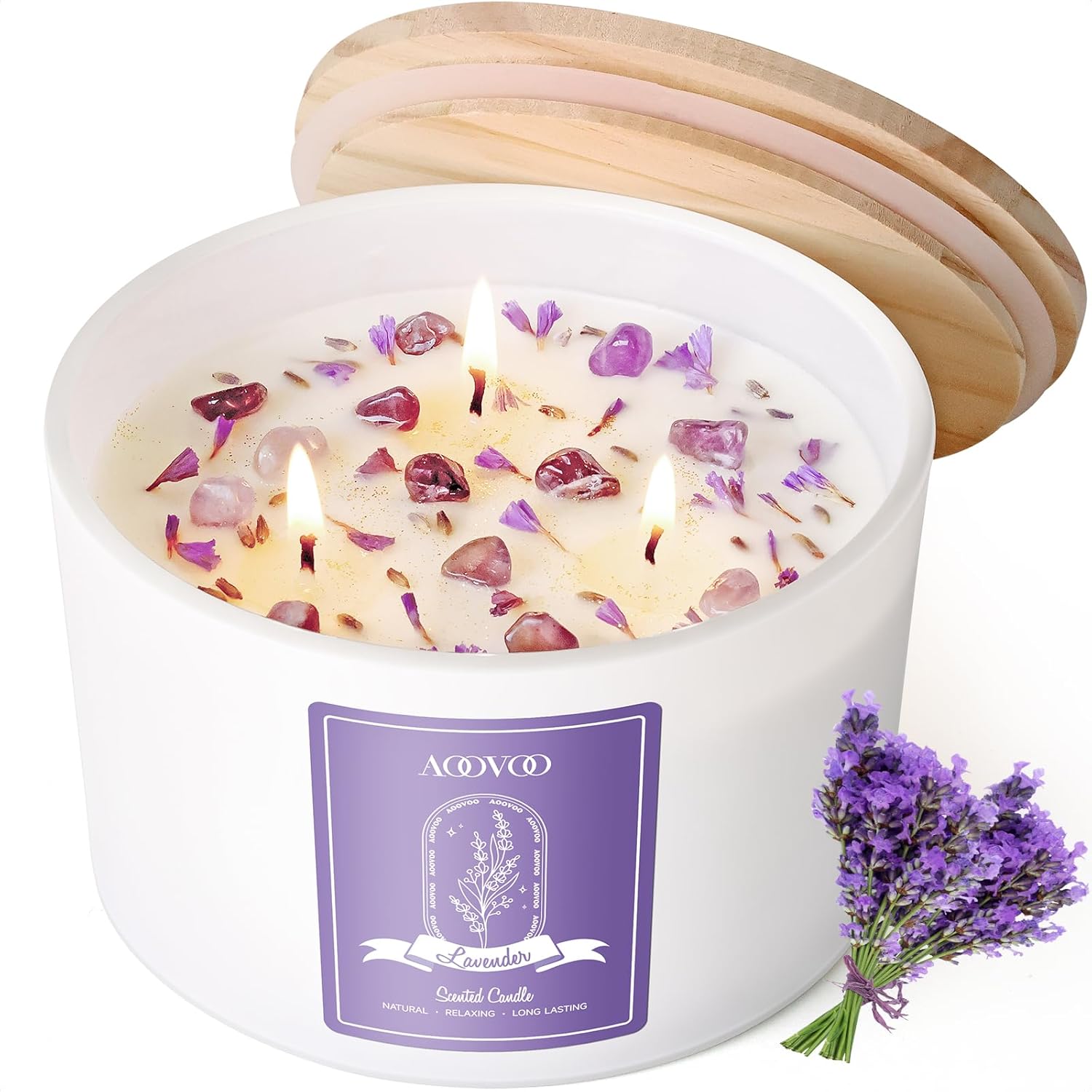 Luxe Metal Scented Candle — Lavender Scented Candles