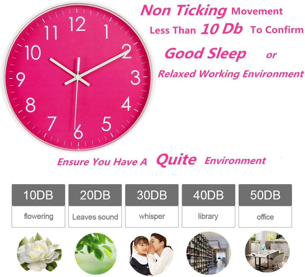 Battery Operated Modern Green Wall Clock - View 3