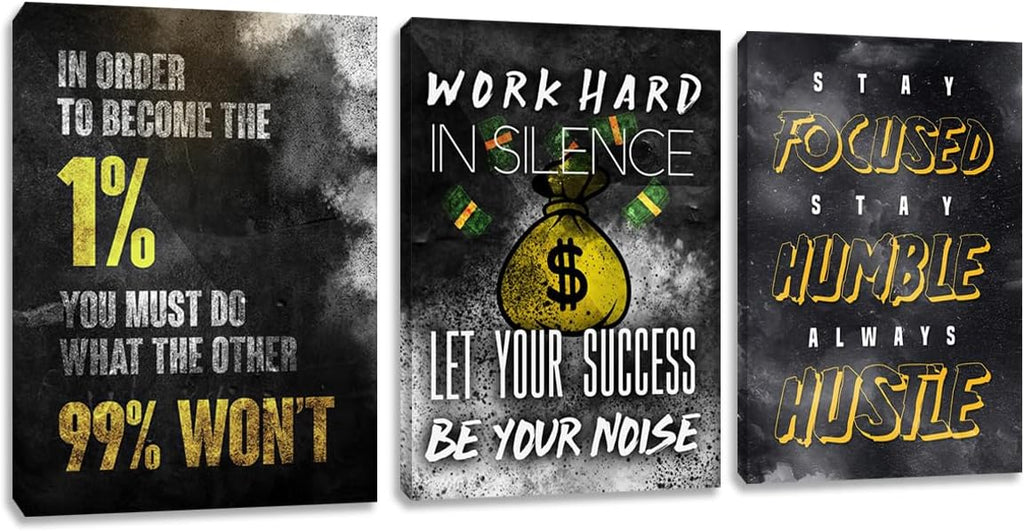 Framed Metal Wall Decor — 12" — 12x16inchx3pcs