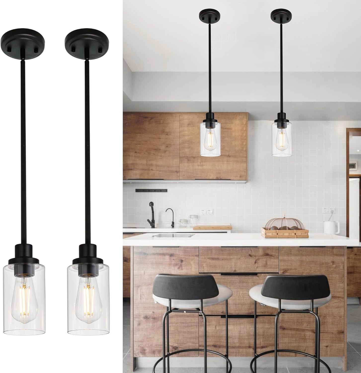 Black Chandelier — 5-Light — Black