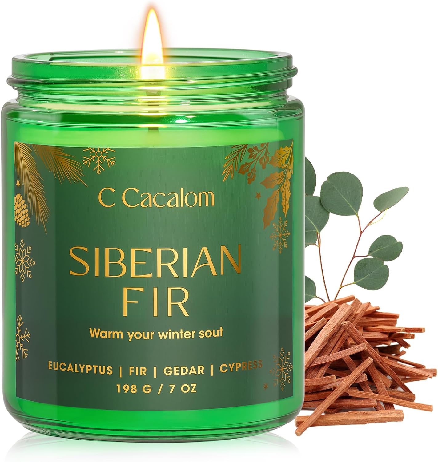 Soy Wax Metal Scented Candle — Siberian Fir