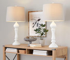 Farmhouse Grey Bedside Lamp — 32" - View 2