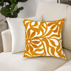 Tufted Boho Beige Throw Pillow Cover — 18" - View 6