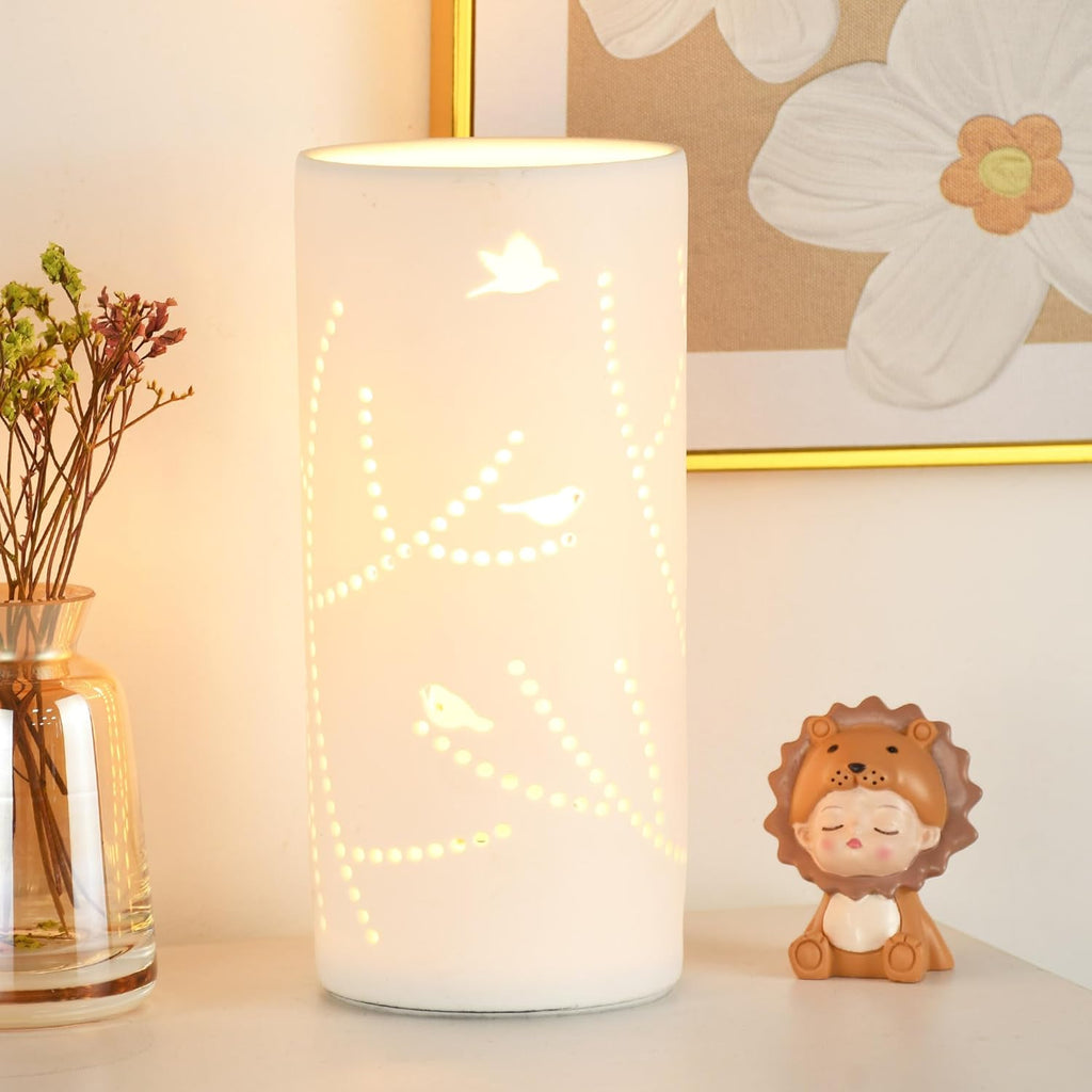 Modern White Table Lamp - View 3