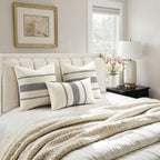 Boho Beige Pillow Cover — 18" - View 4