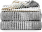 Knit Luxe Beige Throw Pillow — 50" - View 2