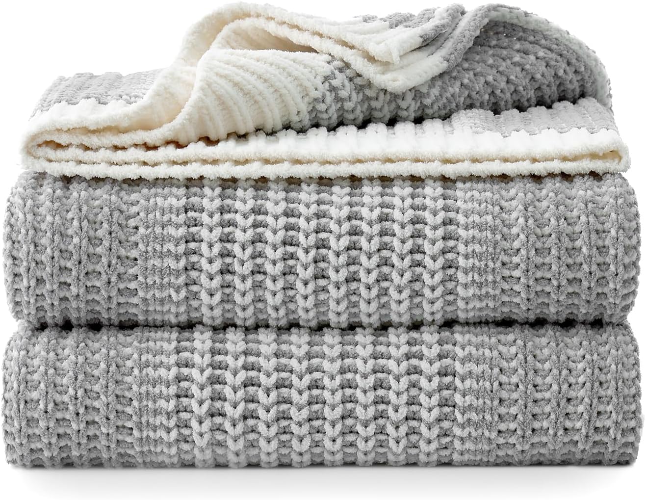 Knit Luxe Beige Throw Pillow — 50" - View 2