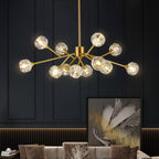 Luxe Black Chandelier — 36"