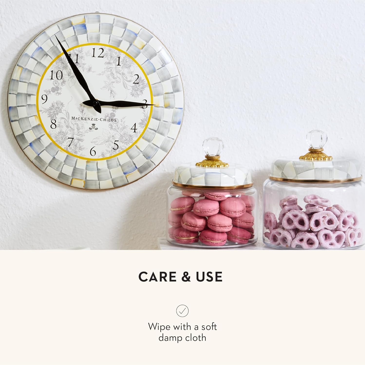 Purple Wall Clock - View 5