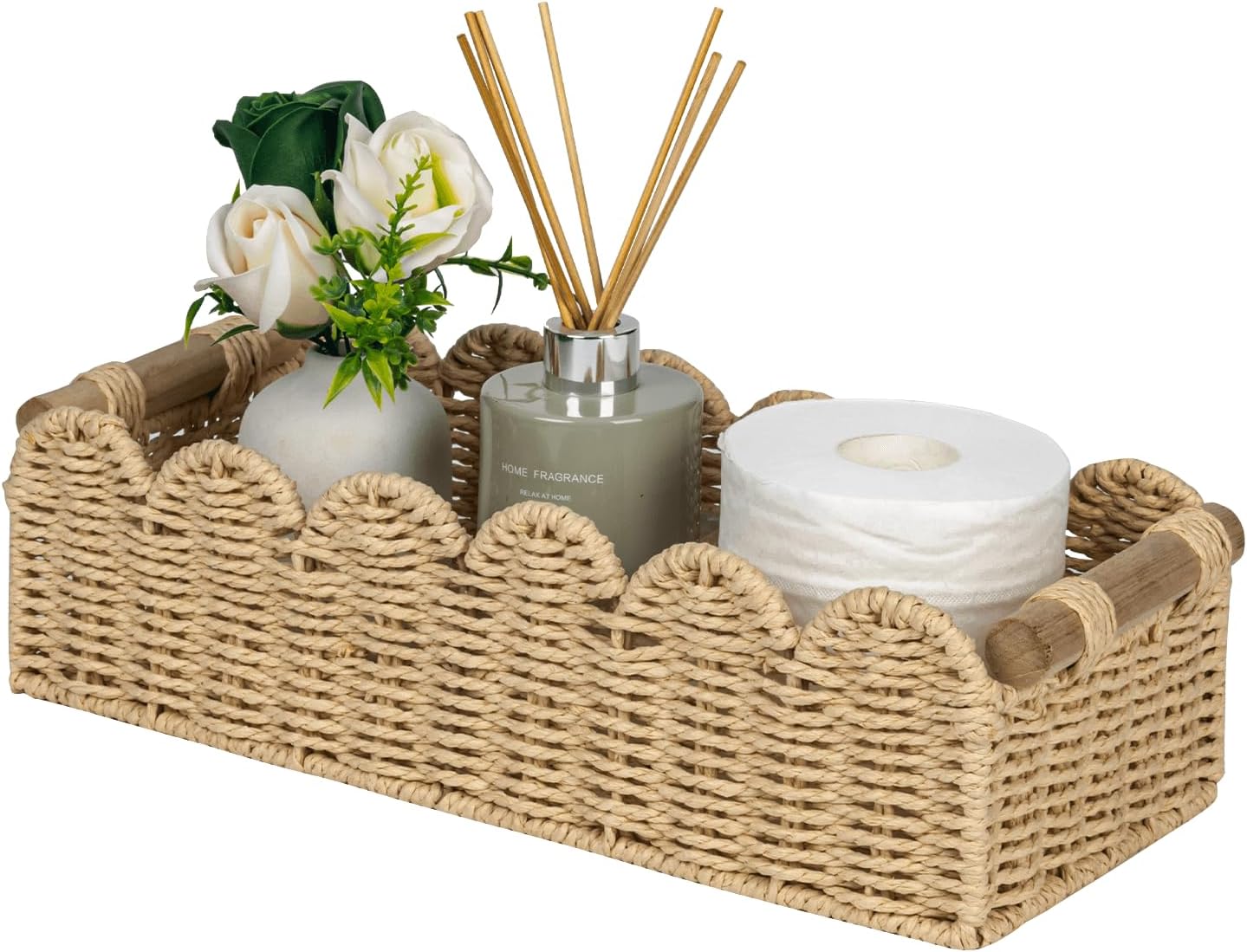 Beige Storage Basket — 14" — Beige
