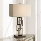 Linen Modern Gold Table Lamp — 2"