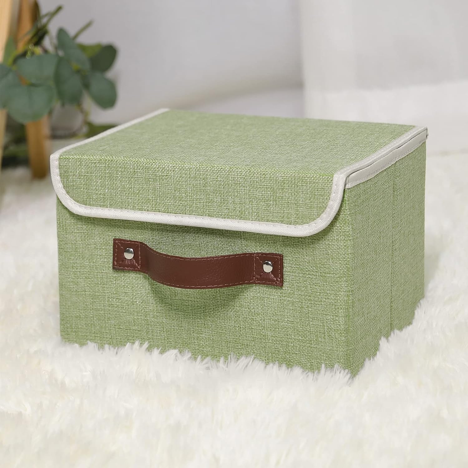Linen Beige Storage Bin — Set of 1 - View 6