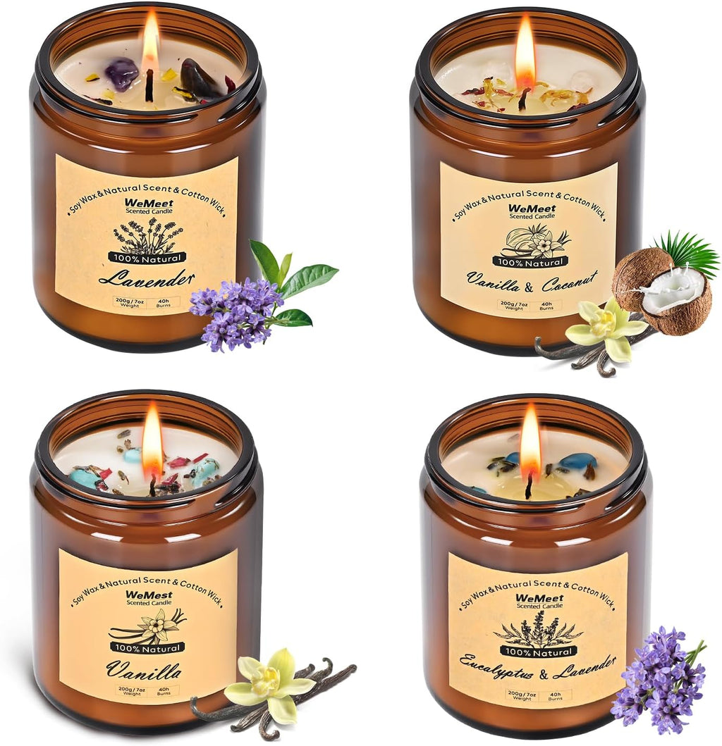 Luxe Purple Scented Candle — 4 Pack