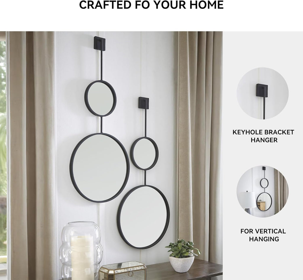 Round Modern Glass Mirror - View 4