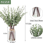 Farmhouse Glass Artificial Plant — 17.5" - View 6