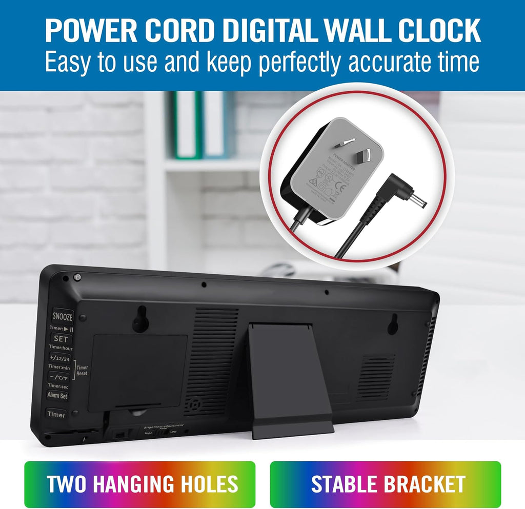 Color Changing Blue Wall Clock - View 5