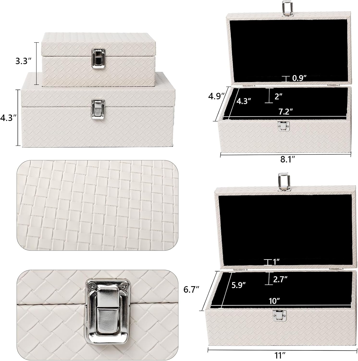 Gold Storage Basket — Set of 2 - View 2