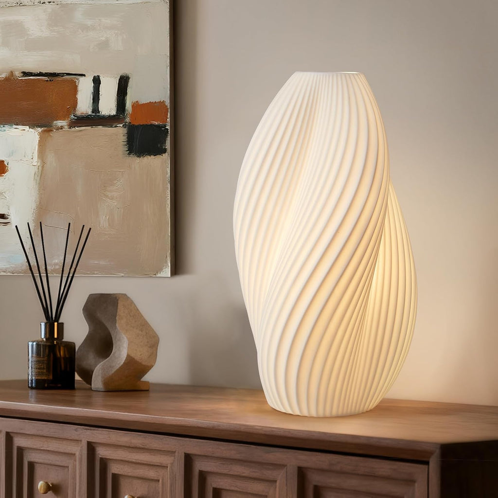 Dimmable Modern Ceramic Bedside Lamp — 20.6" — Calypso