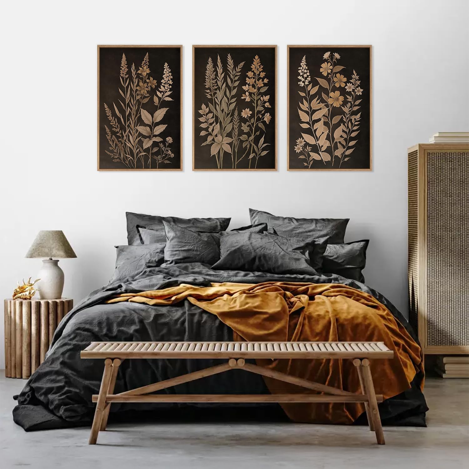 Framed Farmhouse Beige Canvas Wall Art — 16" - View 5