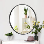 Metal Round Mirror — 24" - View 2